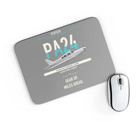Thumbnail for Piper PA-24-250 Comanche 250 design on gray rectangle mouse pad