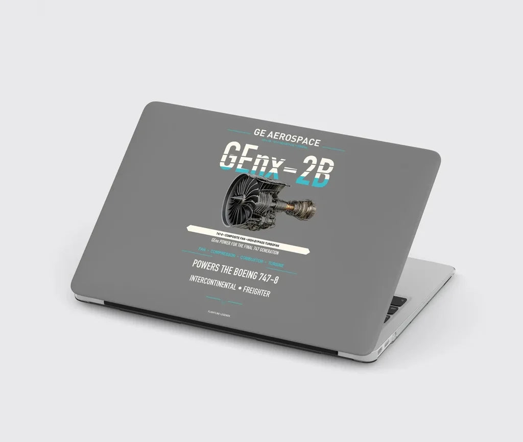 GEnx-2B design on gray MacBook case