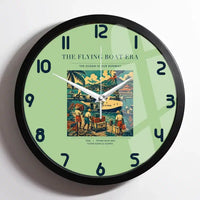 Thumbnail for VINTAGE G4055 - The Flying Boat Era - Designed Wall Clocks design on lightgreen framed