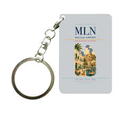Thumbnail for Melilla Airport (MLN) design on light gray key chain