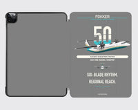 Thumbnail for Fokker 50 design on gray ipad tablet case