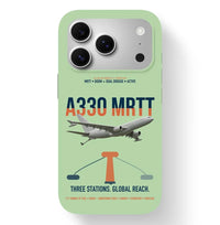 Thumbnail for Airbus A330 MRTT design on light green magsafe iphone case, for iPhone 17 Pro