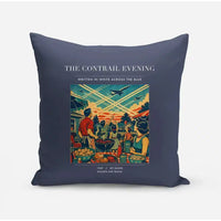 Thumbnail for VINTAGE G4135 - The Contrail Evening - Designed Pillows design on navyblue