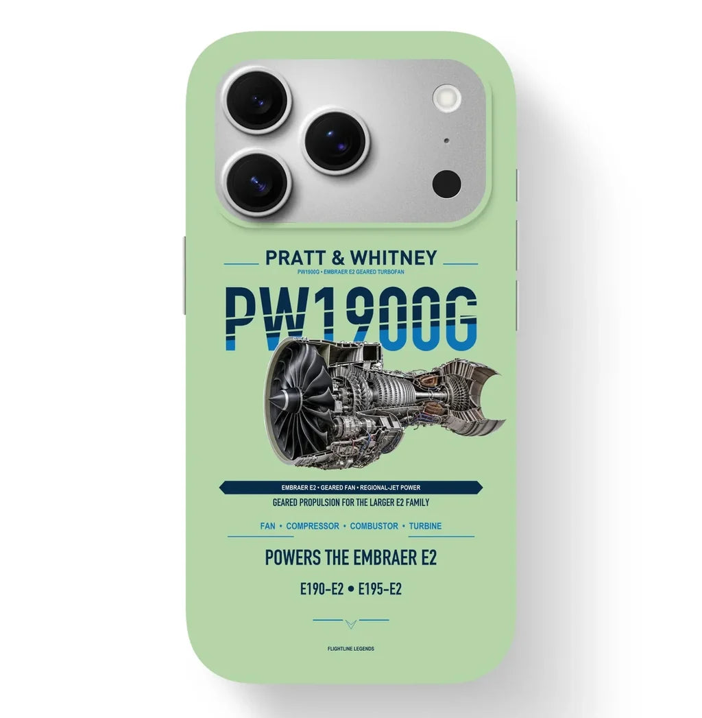 PW1900G Case design on light green iphone case