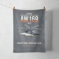 Thumbnail for Leonardo AW169 design on gray towel