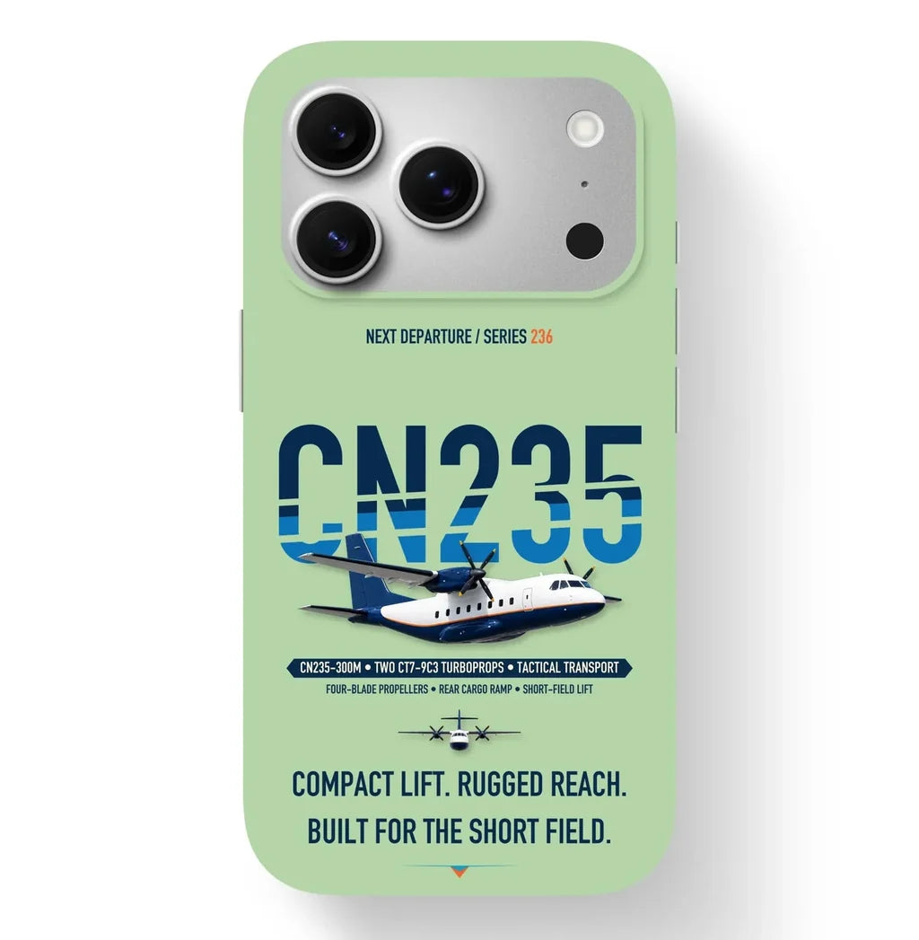 Airbus CN235-300M Case design on light green iphone case
