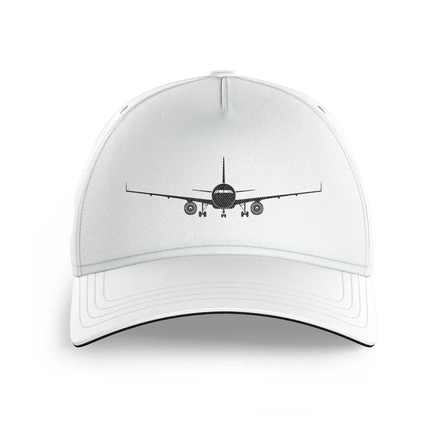 Airbus A320 Silhouette printed hat - white