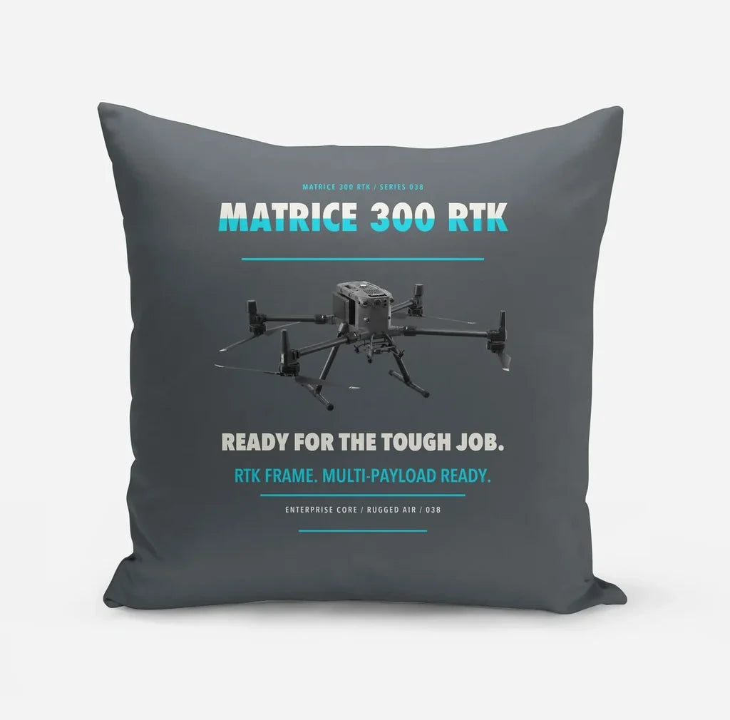 DJI Matrice 300 RTK design on gray pillow