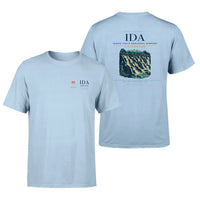Thumbnail for Idaho Falls Regional Airport (IDA) design printed on light blue double-side t-shirt
