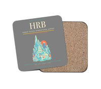 Thumbnail for Harbin Taiping International Airport (HRB) design on gray 1 piece coaster