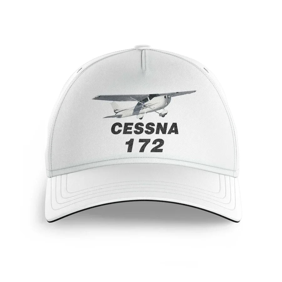 The Cessna 172 printed hat - white