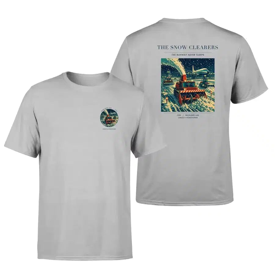 VINTAGE G4105 - The Snow Clearers - Double-Side T-Shirt design on lightgray double side t shirt