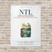 Thumbnail for Newcastle Airport NTL vertical canvas print - no frame - white background