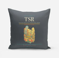 Thumbnail for Timișoara Traian Vuia International Airport (TSR) design on gray pillow
