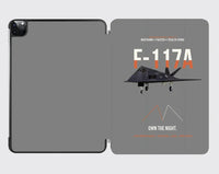Thumbnail for F-117A Nighthawk Own The Night design on gray ipad tablet case