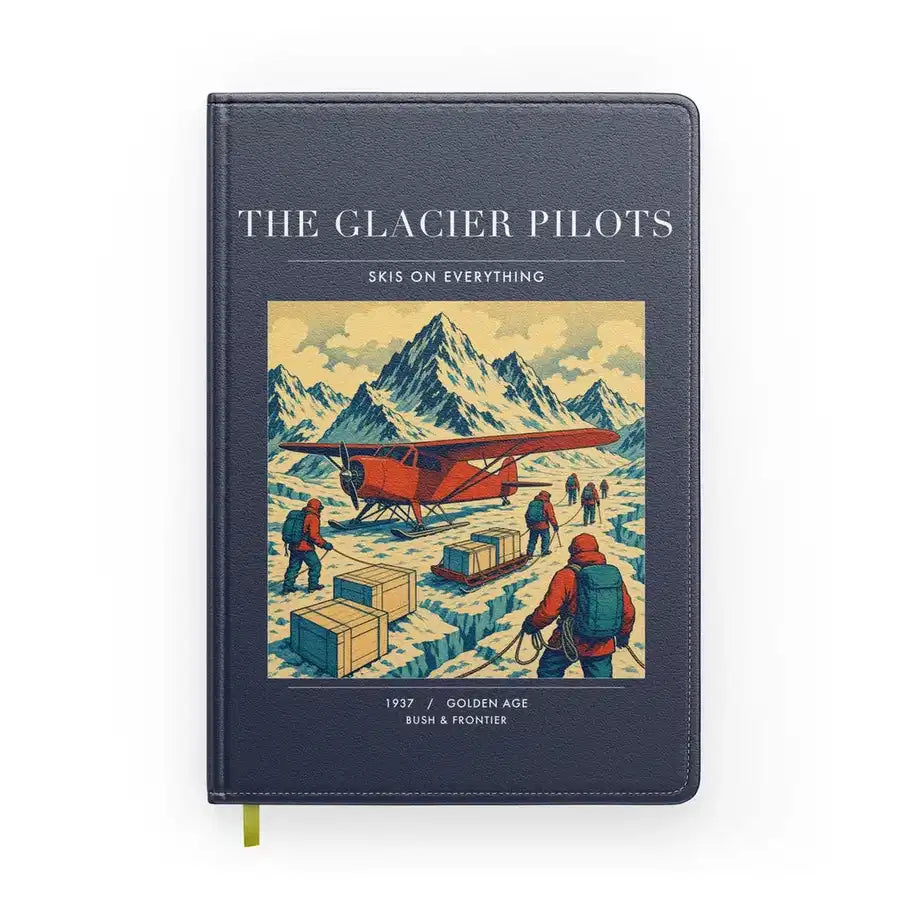 VINTAGE G4028 - The Glacier Pilots - Designed Notebooks design on navyblue