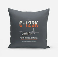 Thumbnail for C-123K Provider design on gray pillow