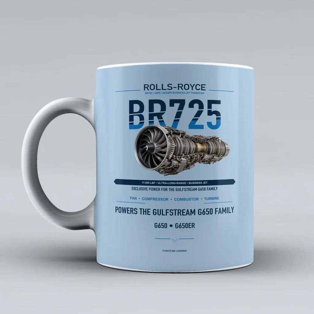 Mug design on light blue br725