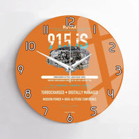 Thumbnail for 915 iS design on orange no frame wall clock
