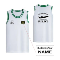 Thumbnail for Get High Every Day Sleep With A Pilot Designed Basketball Style Sports Tank Tops - view 11