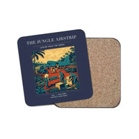 Thumbnail for The Jungle Airstrip - Designed Coasters design on navy blue 1-piece