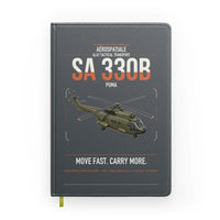 Thumbnail for Aérospatiale SA 330B Puma design on gray notebook