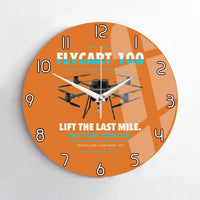 Thumbnail for DJI FlyCart 100 design on orange no frame wall clock