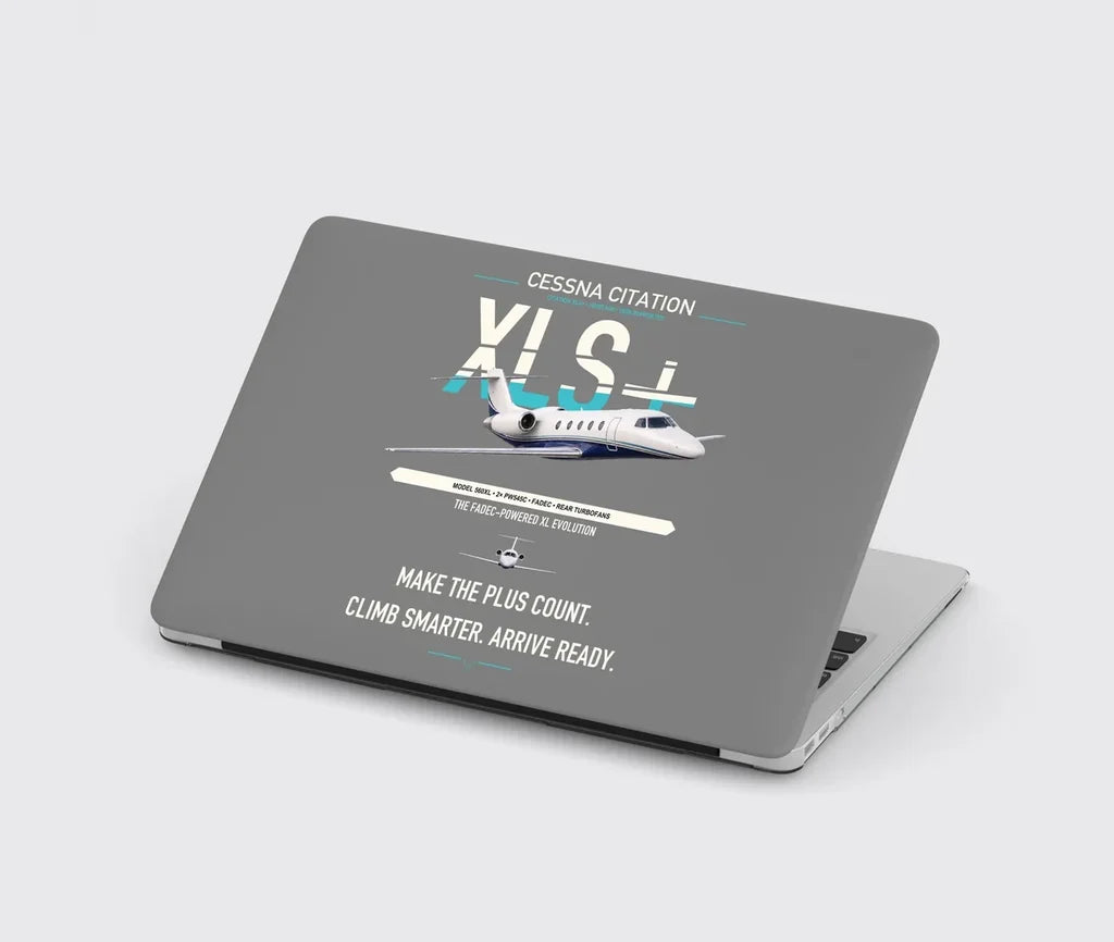Cessna Citation XLSPlus design on gray MacBook case