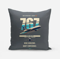 Thumbnail for Boeing 767-300ER design on gray pillow