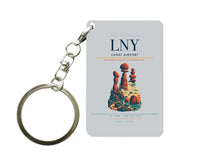 Thumbnail for Lanai Airport (LNY) design on light gray key chain