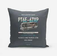Thumbnail for PT6E-67XP design on gray pillow
