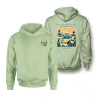Thumbnail for VINTAGE G4459 - The Sound Barrier Morning - Double-Side Hoodie design on lightgreen double side