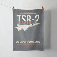 Thumbnail for BAC TSR-2 design on gray towel