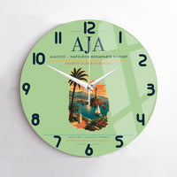 Thumbnail for Ajaccio  Napoleon Bonaparte Airport AJA Wall-Clock No-Frame - Light Green