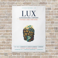 Thumbnail for Luxembourg Airport LUX vertical canvas print - no frame - white background