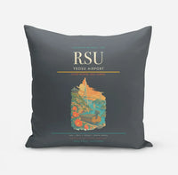 Thumbnail for Yeosu Airport (RSU) design on gray pillow
