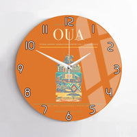 Thumbnail for Thomas Sankara International Airport (OUA) design on orange no frame wall clock