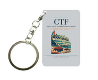 Thumbnail for Great Falls International Airport (GTF) design on light gray key chain