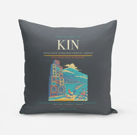 Thumbnail for Norman Manley International Airport (KIN) design on gray pillow