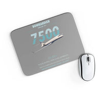 Thumbnail for Bombardier Global 7500 design on gray rectangle mouse pad