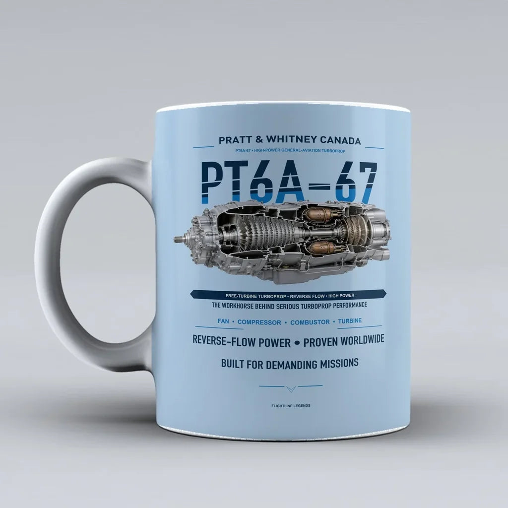 Mug design on light blue pt6a 67