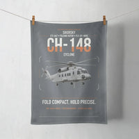 Thumbnail for Sikorsky CH-148 Cyclone design on gray towel