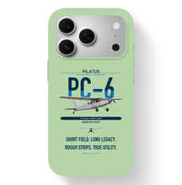 Thumbnail for Pilatus PC-6 Porter design on light green magsafe iphone case, for iPhone 17 Pro