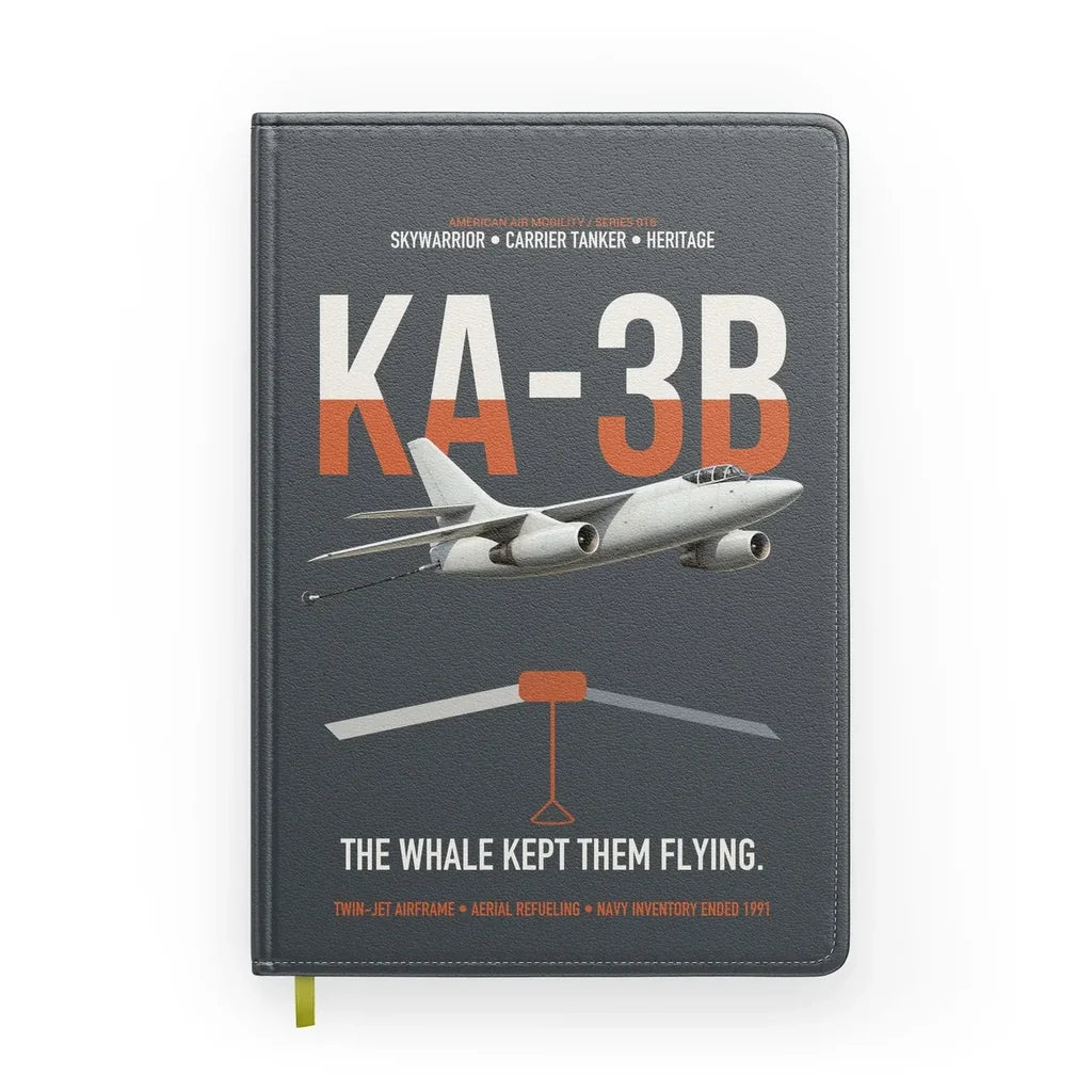 KA-3B Skywarrior design on gray notebook