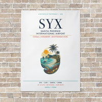 Thumbnail for Sanya Phoenix International Airport SYX vertical canvas print - no frame - white background