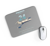 Thumbnail for Bombardier Learjet 24 design on gray rectangle mouse pad