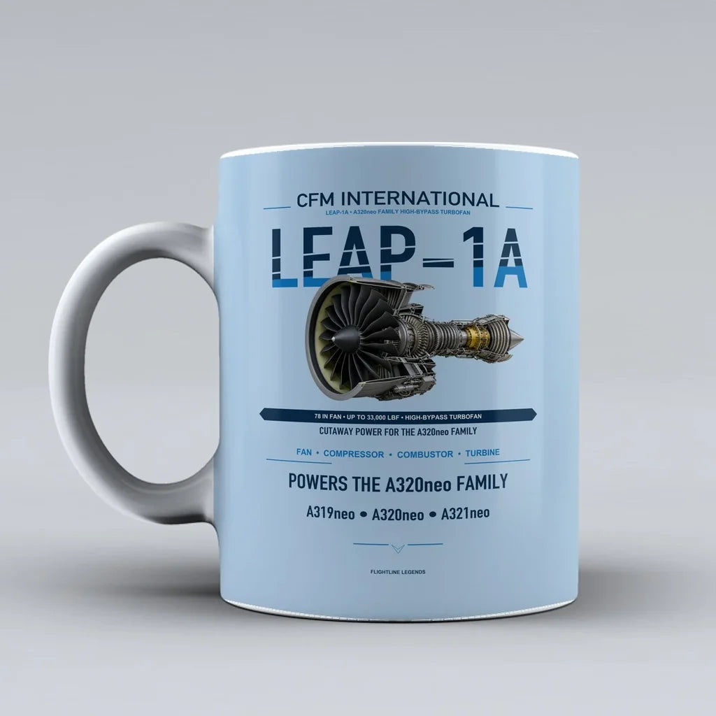 Mug design on light blue leap 1a