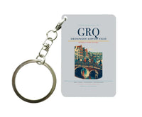 Thumbnail for Groningen Airport Eelde (GRQ) design on light gray key chain