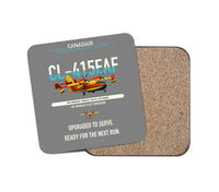 Thumbnail for Canadair CL-415EAF design on gray 1 piece coaster