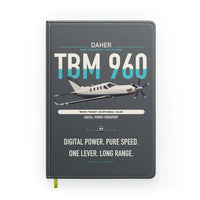 Thumbnail for Daher TBM 960 design on gray notebook
